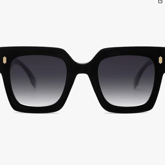 Vintage Oversized Square Sunglasses Luxury Big UV400 Protection SJ2194
